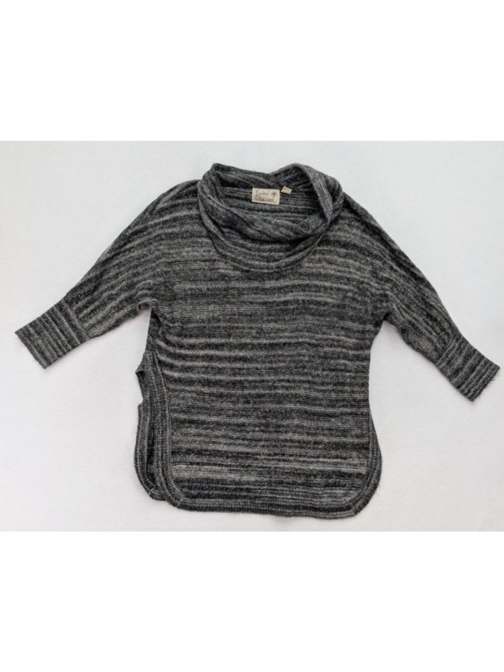 Field Flower Women's Sweater Size S Gray Cowl Neck Tunic Anthropologie